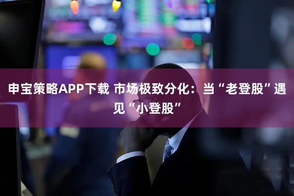 申宝策略APP下载 市场极致分化：当“老登股”遇见“小登股”