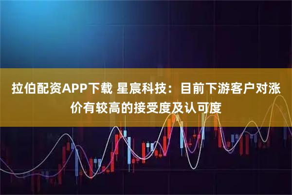 拉伯配资APP下载 星宸科技：目前下游客户对涨价有较高的接受度及认可度